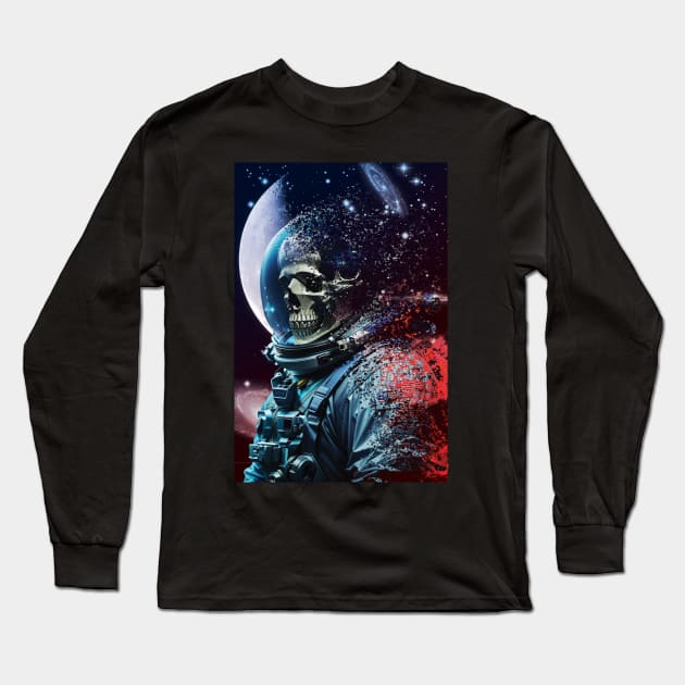 Disintegration Astronaut Long Sleeve T-Shirt by Elijah101